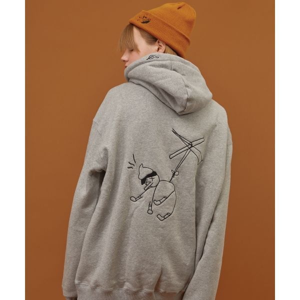 꼼파뇨 CPGN STUDIO 기모 Geppetto 자수 후드 그레이 FZ910203 884398