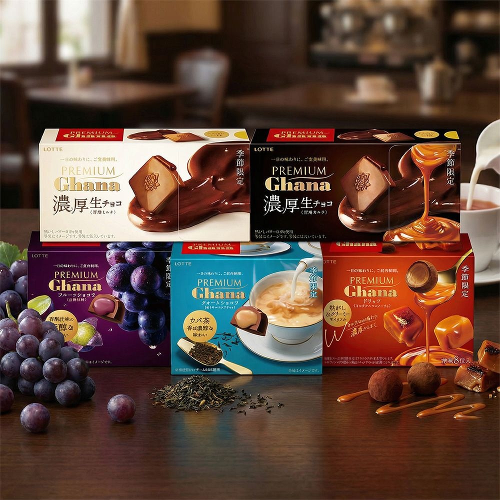 프리미엄 가나 농후 생밀크 68g 2개 + 농후 생카카오 68g 2개