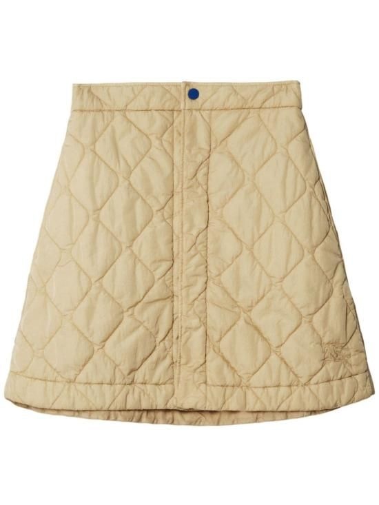 [해외] 버버리 24SS 버버리 퀼티드 미니 스커트 8081126 B7348 BEIGE O TAN