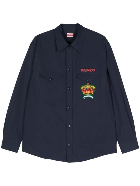[해외] 겐조 24SS 겐조 긴팔 셔츠 FE55CH4149LP77 BLUE