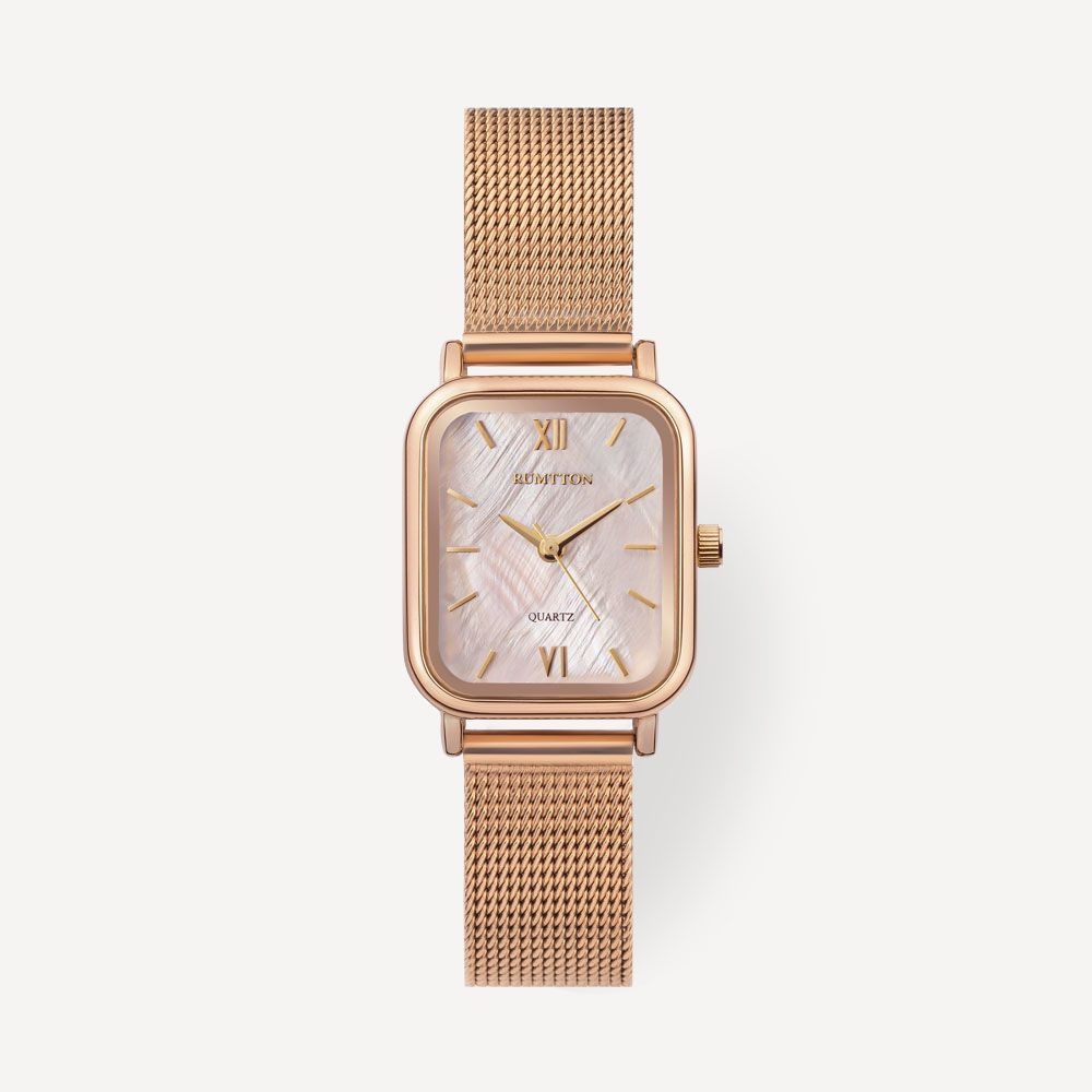 Harbor mesh watch (하버 메쉬 워치) Shell Pink Rose gold