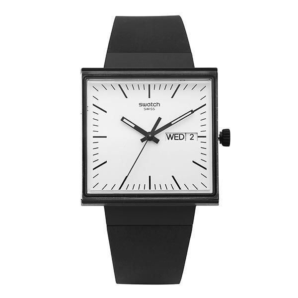 SWATCH 스와치 [스와치] 시계 SO34B700 BIOCERAMIC WHAT IF BLACK 우레탄밴드 여자시계 여성시계