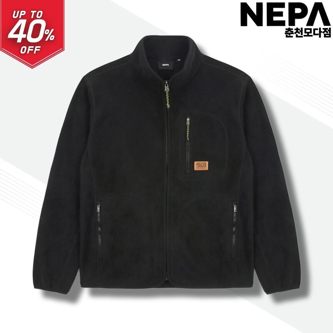 네파 네파 이월 간절기 내피 후리스 자켓 집업 남성 플러피 스탠넥 플리스자켓 7K76163 C01