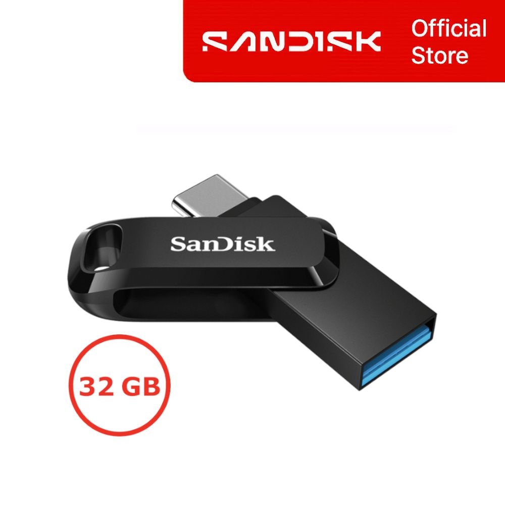 샌디스크 울트라 듀얼 드라이브 Go USB 메모리 32GB 32기가 블랙 스마트폰 백업 C타입 겸용 고속 DDC3