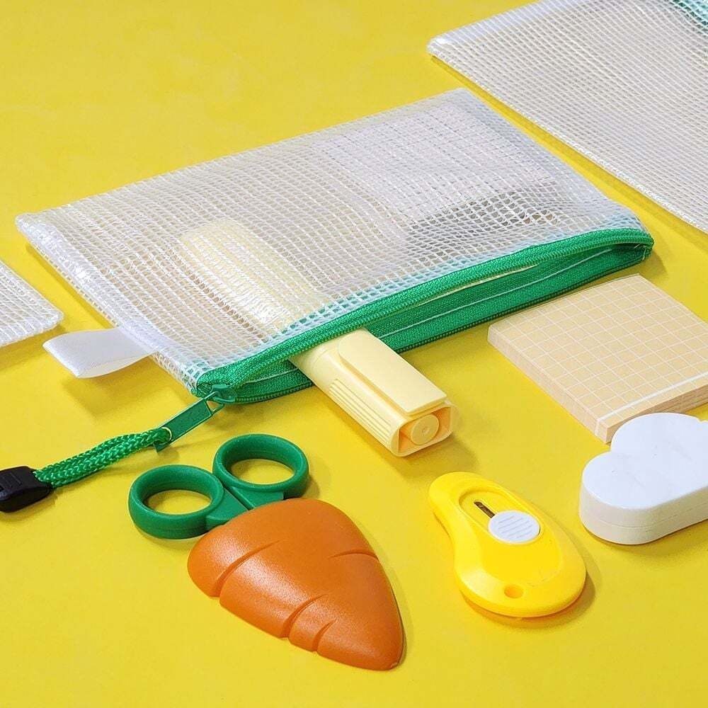 [패션플러스][오너클랜]인기상품 화이트 포인트 메쉬 파우치 S 화장품파우치 수영장파 [WFL7CON_260109]