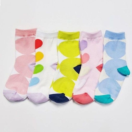 화사한 5족 어린이 봄양말 예쁜 여아 양말 컬러 남아 귀여운뒤집개 신혼살림 신혼살림살이