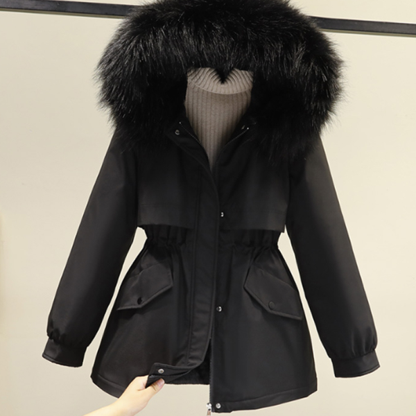 [패션플러스][에이시크]베이직 허리 스트링  패딩 점퍼 C24DJP835