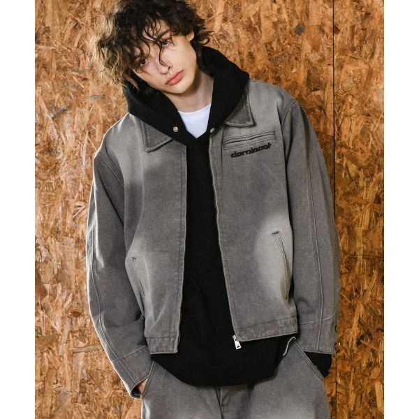 도미넌트 H.L 워싱 워크 재킷 차콜 1950193