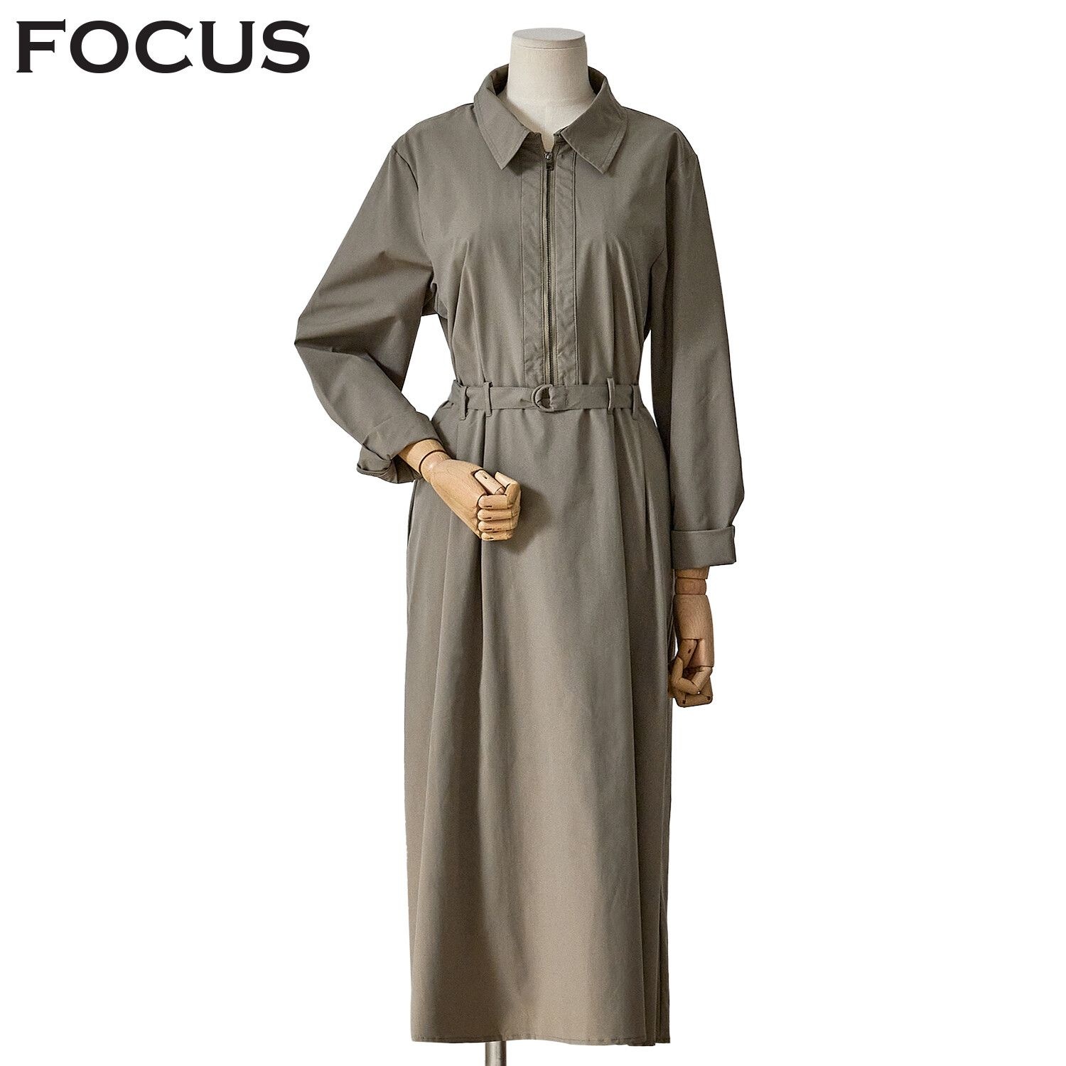 포커스 [모다아울렛][포커스]벨트 카라 원피스 FF3H7OP0018_JK 전주김제점