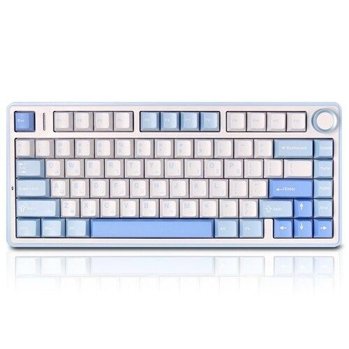 AULA F75 유무선 기계식 키보드 한글 다크블루 (회목축 V3)