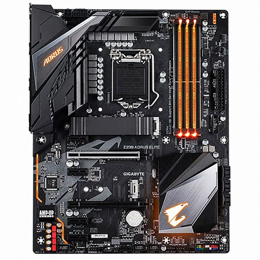 GIGABYTE 기가바이트 GIGABYTE Z390 AORUS ELITE ATX 1151v2 소켓 8세대 9세대 메인보드 백패널 포함