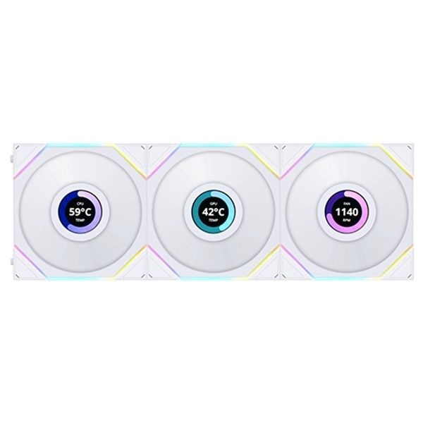리안리 UNI FAN TL LCD 120 (컨트롤러/3팩, WHITE)