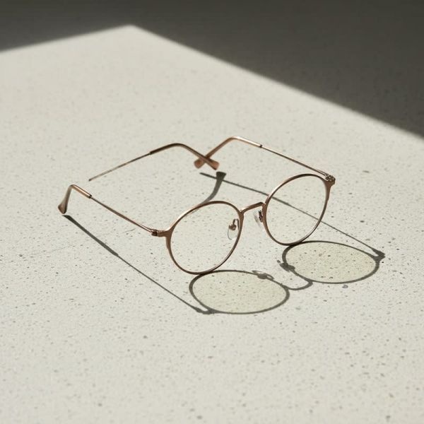 ALO EYEWEAR ALO 알로 AR8001A 브라운 메탈 라운드 안경테 C3