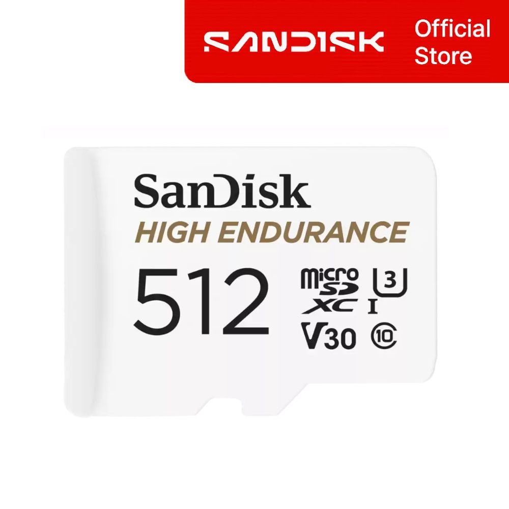 샌디스크 하이 엔듀런스 마이크로 SD카드 512GB 512기가 블랙박스 홈캠용 고내구성 4K FHD 녹화 메모리카드 QQNR