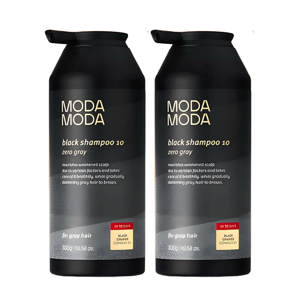 모다모다 블랙 샴푸 제로그레이 머스크향 새치 300gX2개
