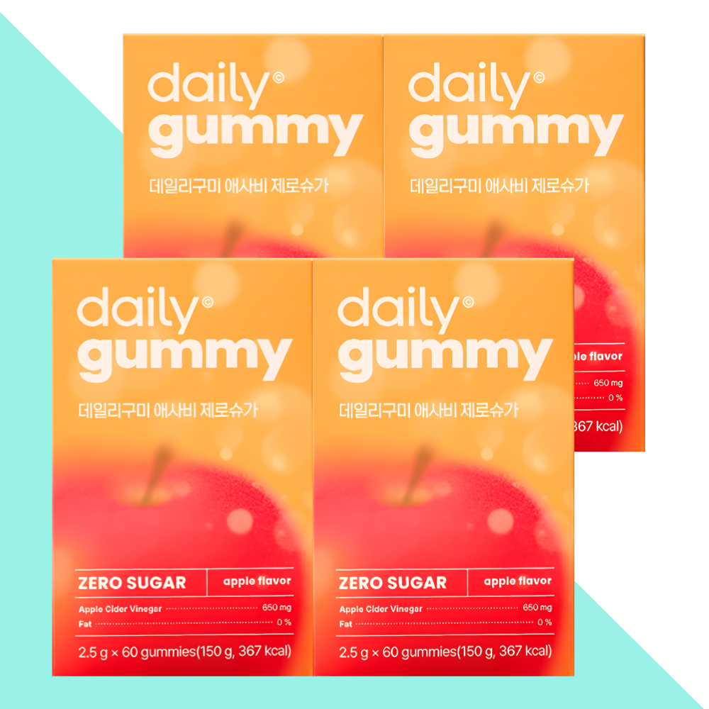 네추럴라이즈 데일리구미 애사비 젤리 애플사이다비니거 60구미X4개