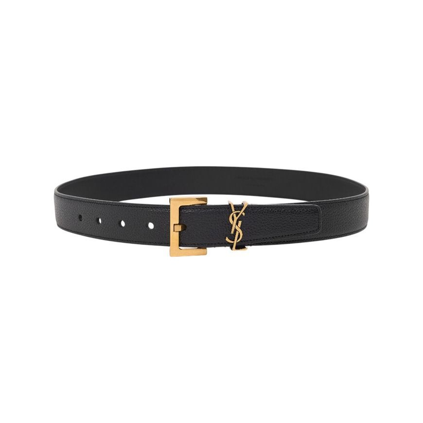생로랑 [라벨루쏘] FW25 여성 카산드라 버클 벨트 634437 DTI0W 1000