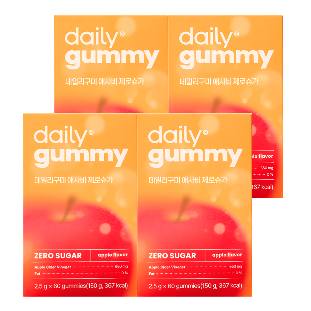 네추럴라이즈 애사비 애플사이다비니거 젤리 데일리구미 60구미X4박스