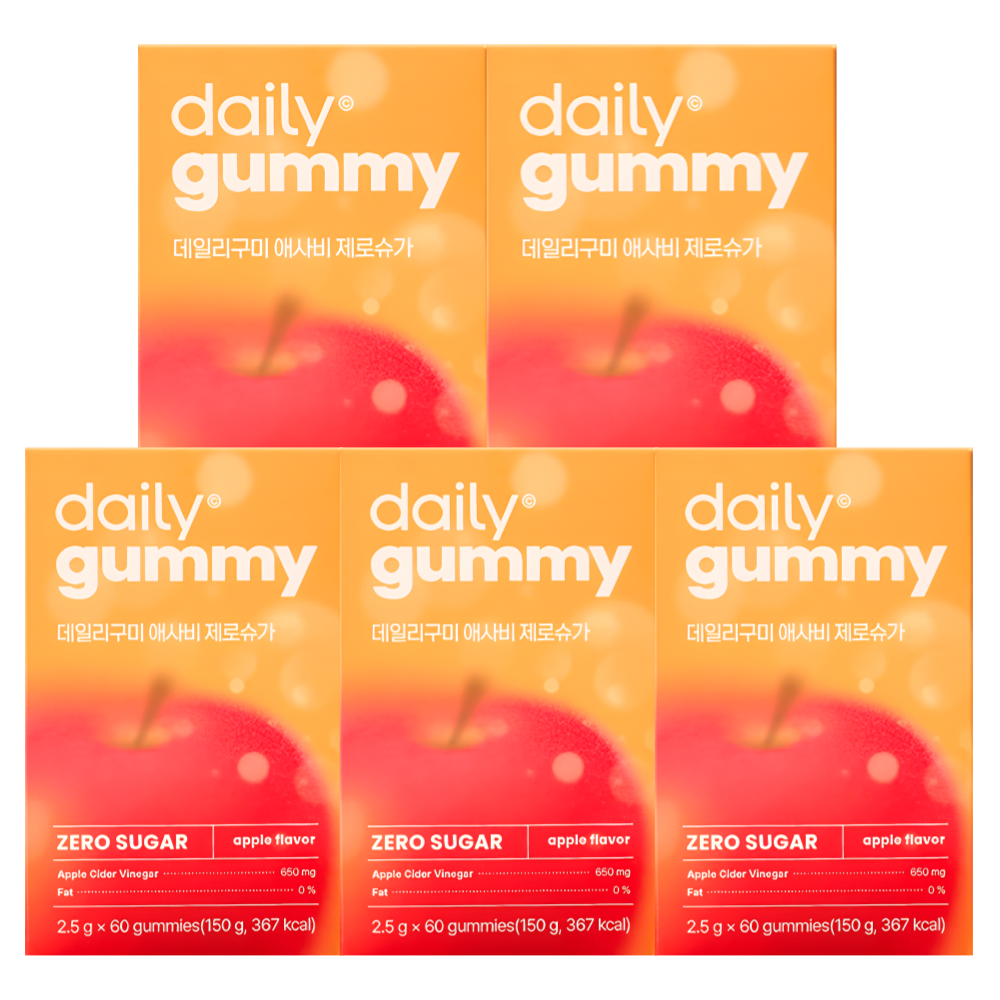 네추럴라이즈 애사비 애플사이다비니거 젤리 데일리구미 60구미X5박스