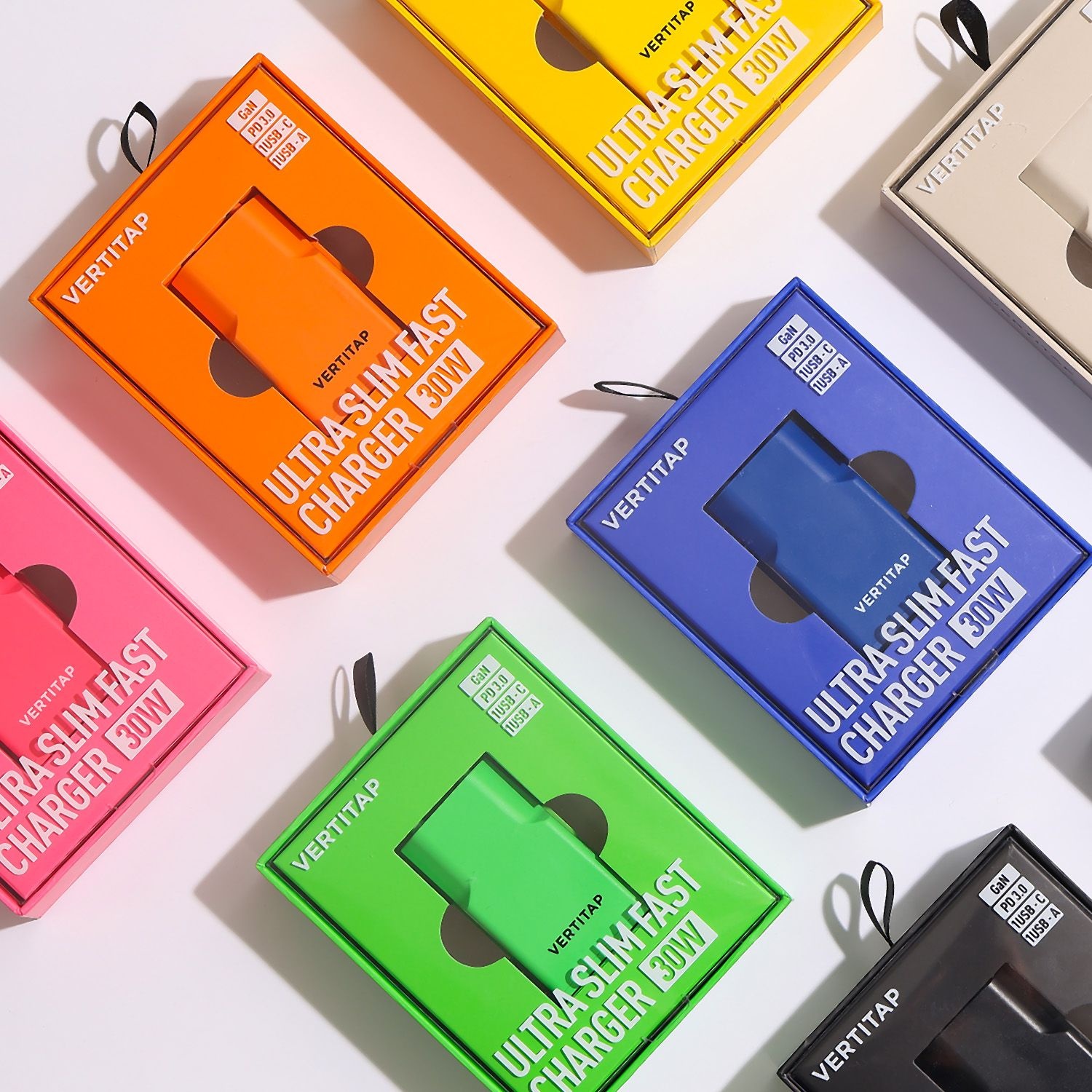 버티탭제조사 버티탭 울트라 슬림 PD PPS 충전기 GaN 30W 초고속 충전 어댑터