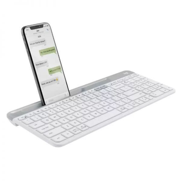 UnKnown 로지텍 블루투스 무선 키보드 K580 - 화이트