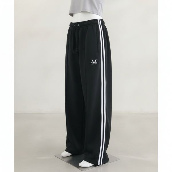 무센트 MUCENT 라칸 사이드 라인 스트링 와이드 팬츠 남녀공용 P00000ZO 886486