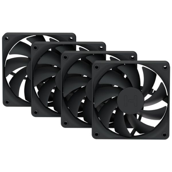 HYTE FLOW FA12 시스템쿨러 120mm 4PACK 피치블랙