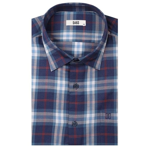 닥스 닥스 DAKS 25년 FW 면100 윈도우 체크 레귤러핏 캐쥬얼남방 DLA3SHCL112N1