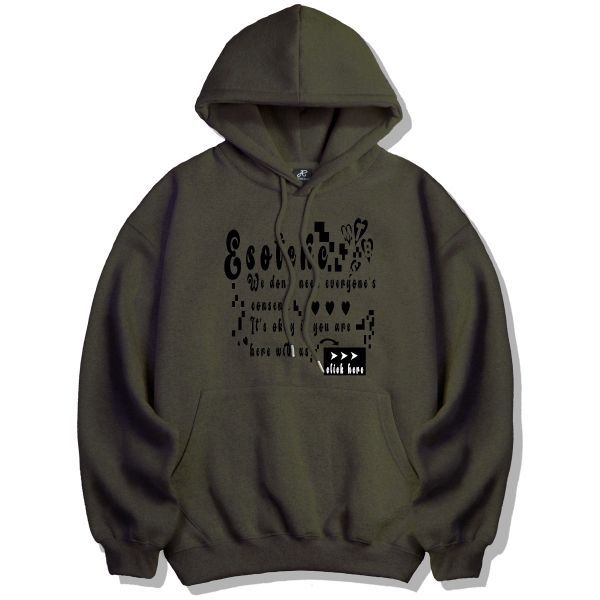 엠더바스 esoteric 오버핏 후드티 기모 카키 1946383