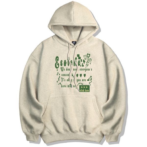 엠더바스 esoteric 오버핏 후드티 오트밀 1945885