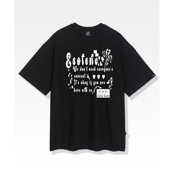 엠더바스 esoteric 오버핏 반팔 티셔츠 블랙 1946258