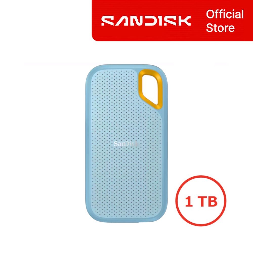 샌디스크 샌디스크 익스트림 포터블 SSD E61 1TB 1테라 스카이블루 외장 SSD 4K 영상 편집 방수 방진 초고속 전송 정품