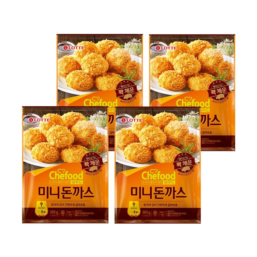 쉐푸드 미니돈까스 380gx4개