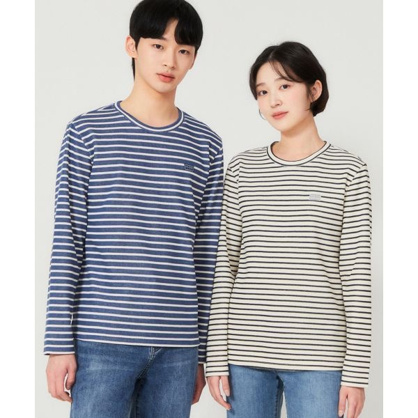 <매장정품> 게스 GUESS [ON] 유니 세미오버핏 사카리바 스트라이프 긴팔티 NP1KE404 1001685