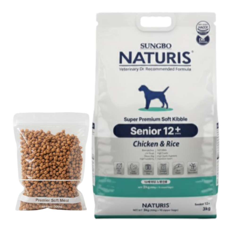 성보펫케어(주) 네츄리스 강아지사료 시니어 애견 노견 알러지 3kg