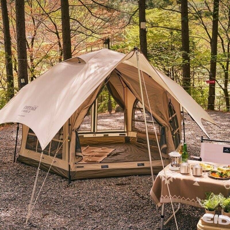 <매장정품> 아이더 EIDER 공용 카티즈 이지 돔 텐트2 (COTTAGE DOME 2) (LBeige) DUA24A01_E1 1085884