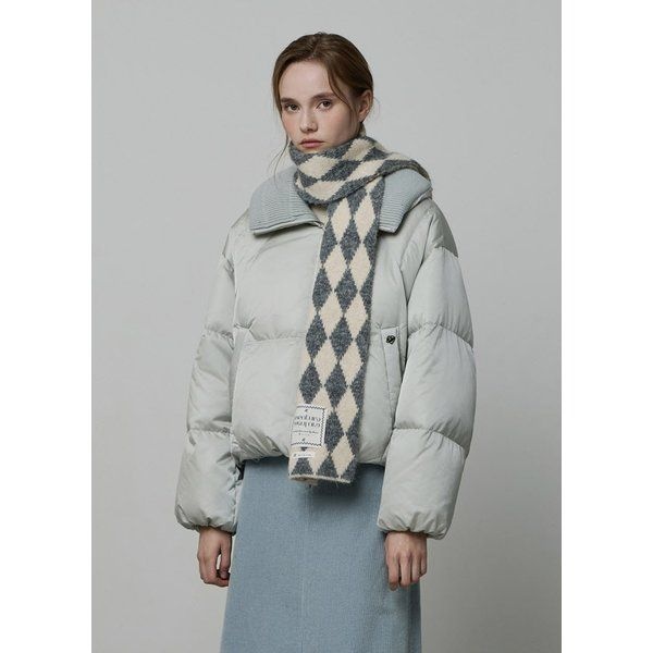 잇미샤 <매장정품> it MICHAA 잇미샤 아가일 니트 머플러 (ITPBAMF720) 1060324