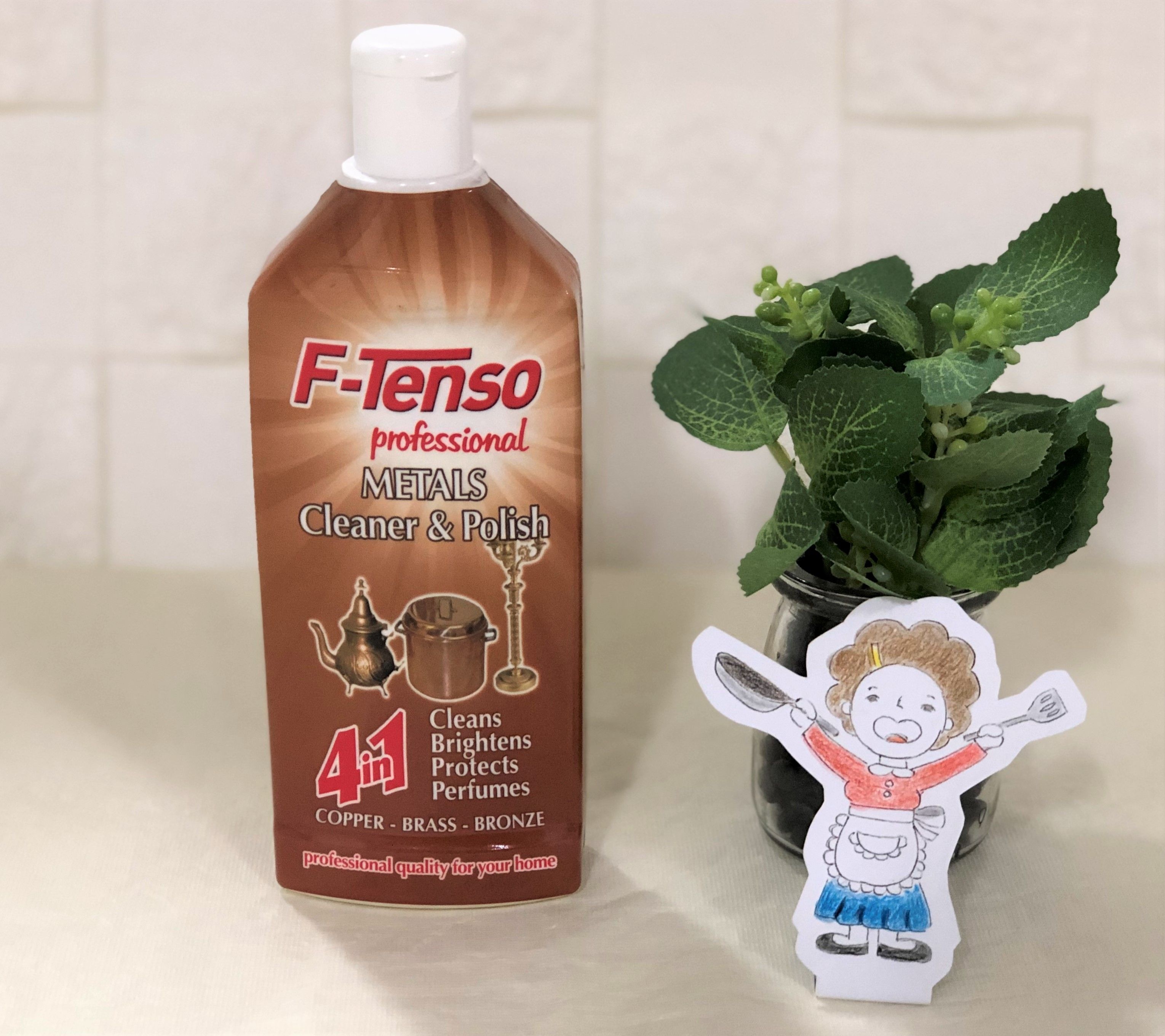 퀘체사 F-Tenso 동세정제 크롬 놋그릇 유기그릇 구리 전용 크림세정제 광택제 코팅제 세척제