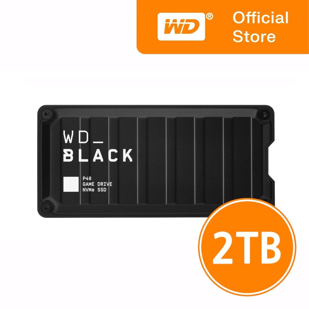 웨스턴디지털 WD BLACK P40 게이밍 SSD 2TB 2테라 외장 SSD 초고속 2000MB/s RGB 라이팅 PS5 Xbox
