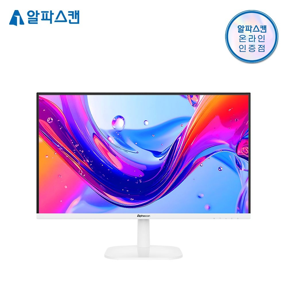 [오늘출발] 알파스캔 2726UC 4K UHD C타입 노트북 맥북 듀얼 화이트 보더리스 IPS 스피커 HDR 무결점 27인치 모니터