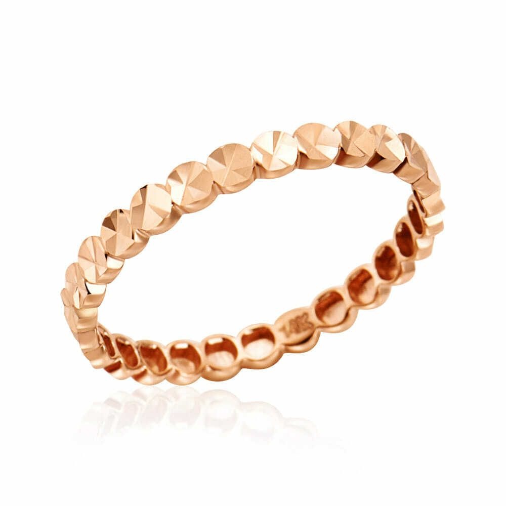 비앤비골드 (현대Hmall) [비앤비골드] 18K 루나 컷팅 버블볼 올밴드 반지 LOR42112