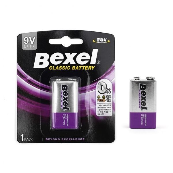 [이라이프] 벡셀 망간 건전지 9V(FC-1형)