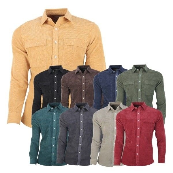 UnKnown 크리스티앙 남성 베이직 포켓 골덴 셔츠 MCTCT5113F9 3271835