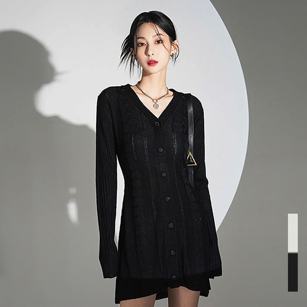 어반드레스 Punching Knit Dress - 2COL
