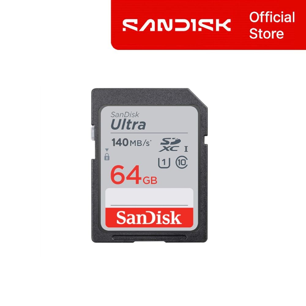 [오늘출발] 샌디스크 울트라 SD카드 64GB 64기가 입문자 카메라용 풀 HD 영상 고속 전송 SDXC UHS-I 메모리카드 DUNB