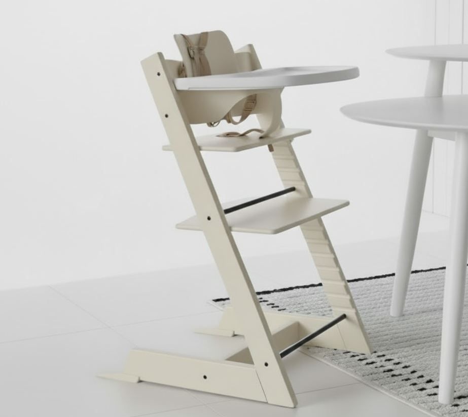 [해외] 스토케 *빠른배송* 트립트랩 하이체어 블랙 바닐라화이트 베이비세트 트레이