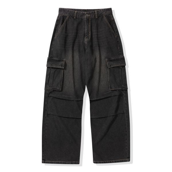 <매장정품> 코드그라피 CGP 와이드 카고 데님 팬츠_빈티지 블랙 CBEUUDP303VK 603956
