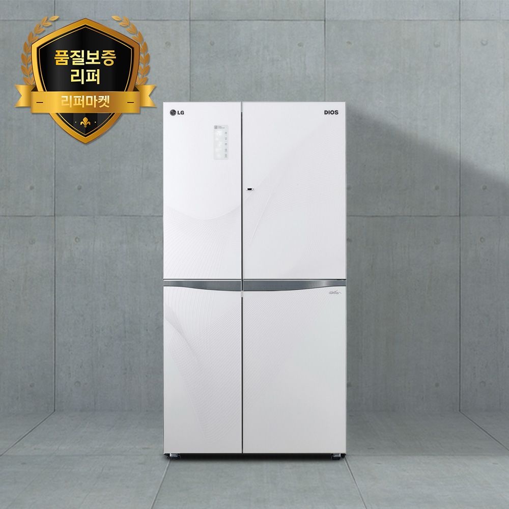 LG전자 [품질보증리퍼] LG 매직스페이스 강화유리 양문형 800L이상 냉장고 무상AS 6개월 / 전국 무료배송 / 폐가전 무료수거