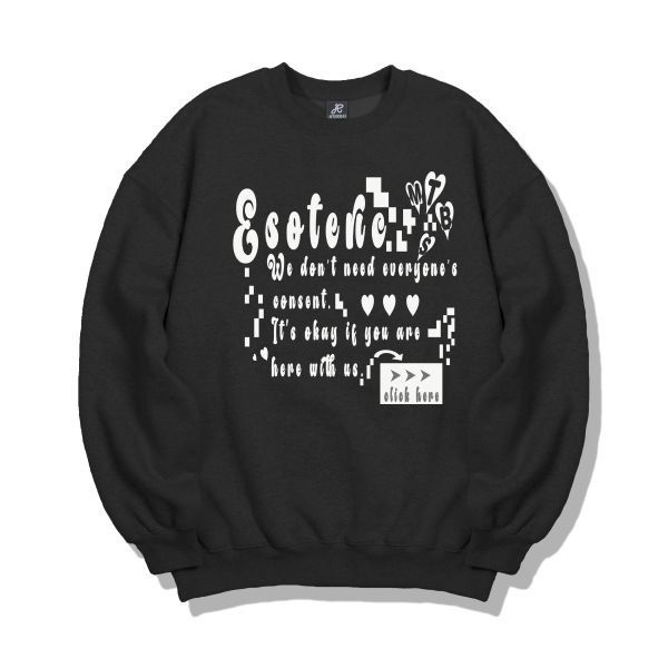 엠더바스 esoteric 오버핏 스웨트셔츠 블랙 1945930