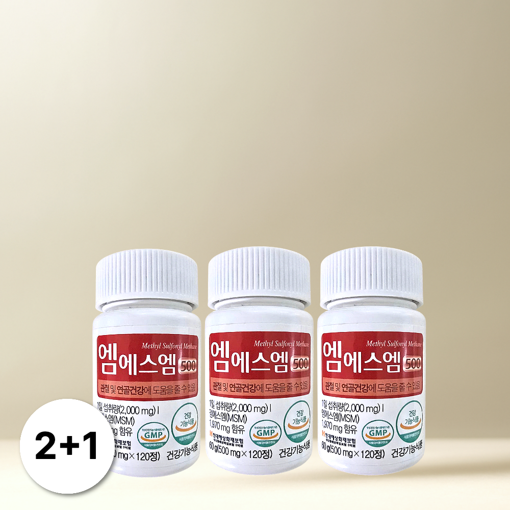 두루원 엠에스엠 500 식이유황 3개 (360정)